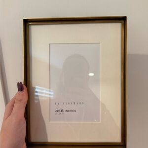 Pottery Barn Brass-Toned Photo Frame